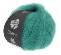 LANA GROSSA Silkhair | Feines Lace-Garn aus Superkid Mohair mit Seide | Handstrickgarn aus 70% Mohair (Superkid) & 30% Seide | 25g Wolle zum Stricken & Häkeln | 210m Garn FB 204