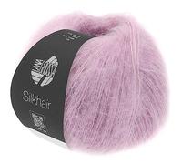 LANA GROSSA Silkhair | Feines Lace-Garn aus Superkid Mohair mit Seide | Handstrickgarn aus 70% Mohair (Superkid) & 30% Seide | 25g Wolle zum Stricken & Häkeln | 210m Garn FB 87