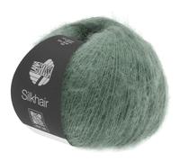 LANA GROSSA Silkhair | Feines Lace-Garn aus Superkid Mohair mit Seide | Handstrickgarn aus 70% Mohair (Superkid) & 30% Seide | 25g Wolle zum Stricken & Häkeln | 210m Garn FB 127