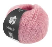 LANA GROSSA Silkhair | Feines Lace-Garn aus Superkid Mohair mit Seide | Handstrickgarn aus 70% Mohair (Superkid) & 30% Seide | 25g Wolle zum Stricken & Häkeln | 210m Garn FB 214