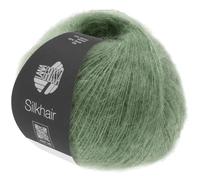 LANA GROSSA Silkhair | Feines Lace-Garn aus Superkid Mohair mit Seide | Handstrickgarn aus 70% Mohair (Superkid) & 30% Seide | 25g Wolle zum Stricken & Häkeln | 210m Garn FB 154