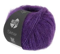 LANA GROSSA Silkhair | Feines Lace-Garn aus Superkid Mohair mit Seide | Handstrickgarn aus 70% Mohair (Superkid) & 30% Seide | 25g Wolle zum Stricken & Häkeln | 210m Garn FB 193