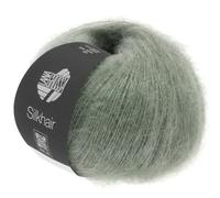 LANA GROSSA Silkhair | Feines Lace-Garn aus Superkid Mohair mit Seide | Handstrickgarn aus 70% Mohair (Superkid) & 30% Seide | 25g Wolle zum Stricken & Häkeln | 210m Garn FB 105