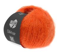 LANA GROSSA Silkhair | Feines Lace-Garn aus Superkid Mohair mit Seide | Handstrickgarn aus 70% Mohair (Superkid) & 30% Seide | 25g Wolle zum Stricken & Häkeln | 210m Garn FB 136
