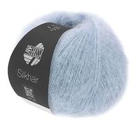 LANA GROSSA Silkhair | Feines Lace-Garn aus Superkid Mohair mit Seide | Handstrickgarn aus 70% Mohair (Superkid) & 30% Seide | 25g Wolle zum Stricken & Häkeln | 210m Garn FB 92