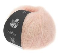 LANA GROSSA Silkhair | Feines Lace-Garn aus Superkid Mohair mit Seide | Handstrickgarn aus 70% Mohair (Superkid) & 30% Seide | 25g Wolle zum Stricken & Häkeln | 210m Garn FB 86