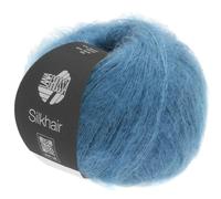 LANA GROSSA Silkhair | Feines Lace-Garn aus Superkid Mohair mit Seide | Handstrickgarn aus 70% Mohair (Superkid) & 30% Seide | 25g Wolle zum Stricken & Häkeln | 210m Garn FB 103