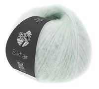 LANA GROSSA Silkhair | Feines Lace-Garn aus Superkid Mohair mit Seide | Handstrickgarn aus 70% Mohair (Superkid) & 30% Seide | 25g Wolle zum Stricken & Häkeln | 210m Garn FB 41
