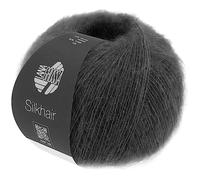 LANA GROSSA Silkhair | Feines Lace-Garn aus Superkid Mohair mit Seide | Handstrickgarn aus 70% Mohair (Superkid) & 30% Seide | 25g Wolle zum Stricken & Häkeln | 210m Garn FB 183