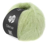 LANA GROSSA Silkhair | Feines Lace-Garn aus Superkid Mohair mit Seide | Handstrickgarn aus 70% Mohair (Superkid) & 30% Seide | 25g Wolle zum Stricken & Häkeln | 210m Garn FB 211
