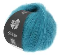 LANA GROSSA Silkhair | Feines Lace-Garn aus Superkid Mohair mit Seide | Handstrickgarn aus 70% Mohair (Superkid) & 30% Seide | 25g Wolle zum Stricken & Häkeln | 210m Garn FB 203