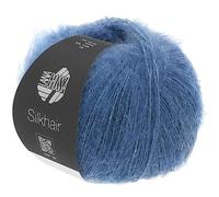 LANA GROSSA Silkhair | Feines Lace-Garn aus Superkid Mohair mit Seide | Handstrickgarn aus 70% Mohair (Superkid) & 30% Seide | 25g Wolle zum Stricken & Häkeln | 210m Garn FB 79