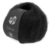 LANA GROSSA Silkhair | Feines Lace-Garn aus Superkid Mohair mit Seide | Handstrickgarn aus 70% Mohair (Superkid) & 30% Seide | 25g Wolle zum Stricken & Häkeln | 210m Garn FB 14