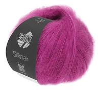 LANA GROSSA Silkhair | Feines Lace-Garn aus Superkid Mohair mit Seide | Handstrickgarn aus 70% Mohair (Superkid) & 30% Seide | 25g Wolle zum Stricken & Häkeln | 210m Garn FB 75