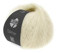 LANA GROSSA Silkhair | Feines Lace-Garn aus Superkid Mohair mit Seide | Handstrickgarn aus 70% Mohair (Superkid) & 30% Seide | 25g Wolle zum Stricken & Häkeln | 210m Garn FB 52