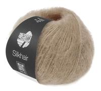 LANA GROSSA Silkhair | Feines Lace-Garn aus Superkid Mohair mit Seide | Handstrickgarn aus 70% Mohair (Superkid) & 30% Seide | 25g Wolle zum Stricken & Häkeln | 210m Garn FB 220