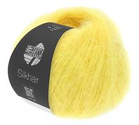 LANA GROSSA Silkhair | Feines Lace-Garn aus Superkid Mohair mit Seide | Handstrickgarn aus 70% Mohair (Superkid) & 30% Seide | 25g Wolle zum Stricken & Häkeln | 210m Garn FB 158