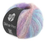LANA GROSSA Silkhair Print | Feines Lace-Garn aus Superkid Mohair mit Seide | Handstrickgarn aus 70% Mohair (Superkid) & 30% Seide | 25g Wolle zum Stricken & Häkeln | 210m Garn FB 426