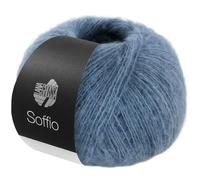 LANA GROSSA Soffio | Flauschiges Lace-Garn aus Merino- & Baumwolle mit 10% Kaschmir | Handstrickgarn aus 60% Schurwolle (Merino superfein), 30% Baumwolle (Bio) | 25g zum Stricken | 212m Garn FB 12