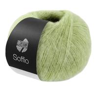 LANA GROSSA Soffio | Flauschiges Lace-Garn aus Merino- & Baumwolle mit 10% Kaschmir | Handstrickgarn aus 60% Schurwolle (Merino superfein), 30% Baumwolle (Bio) | 25g zum Stricken | 212m Garn FB 21