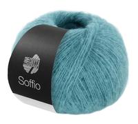 LANA GROSSA Soffio | Flauschiges Lace-Garn aus Merino- & Baumwolle mit 10% Kaschmir | Handstrickgarn aus 60% Schurwolle (Merino superfein), 30% Baumwolle (Bio) | 25g zum Stricken | 212m Garn FB 24