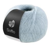LANA GROSSA Soffio | Flauschiges Lace-Garn aus Merino- & Baumwolle mit 10% Kaschmir | Handstrickgarn aus 60% Schurwolle (Merino superfein), 30% Baumwolle (Bio) | 25g zum Stricken | 212m Garn FB 13