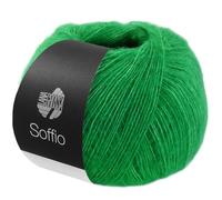 LANA GROSSA Soffio | Flauschiges Lace-Garn aus Merino- & Baumwolle mit 10% Kaschmir | Handstrickgarn aus 60% Schurwolle (Merino superfein), 30% Baumwolle (Bio) | 25g zum Stricken | 212m Garn FB 9
