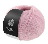 LANA GROSSA Soffio | Flauschiges Lace-Garn aus Merino- & Baumwolle mit 10% Kaschmir | Handstrickgarn aus 60% Schurwolle (Merino superfein), 30% Baumwolle (Bio) | 25g zum Stricken | 212m Garn FB 1