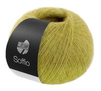 LANA GROSSA Soffio | Flauschiges Lace-Garn aus Merino- & Baumwolle mit 10% Kaschmir | Handstrickgarn aus 60% Schurwolle (Merino superfein), 30% Baumwolle (Bio) | 25g zum Stricken | 212m Garn FB 8