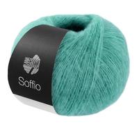 LANA GROSSA Soffio | Flauschiges Lace-Garn aus Merino- & Baumwolle mit 10% Kaschmir | Handstrickgarn aus 60% Schurwolle (Merino superfein), 30% Baumwolle (Bio) | 25g zum Stricken | 212m Garn FB 23