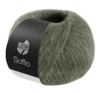 LANA GROSSA Soffio | Flauschiges Lace-Garn aus Merino- & Baumwolle mit 10% Kaschmir | Handstrickgarn aus 60% Schurwolle (Merino superfein), 30% Baumwolle (Bio) | 25g zum Stricken | 212m Garn FB 37