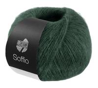 LANA GROSSA Soffio | Flauschiges Lace-Garn aus Merino- & Baumwolle mit 10% Kaschmir | Handstrickgarn aus 60% Schurwolle (Merino superfein), 30% Baumwolle (Bio) | 25g zum Stricken | 212m Garn FB 33