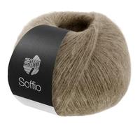 LANA GROSSA Soffio | Flauschiges Lace-Garn aus Merino- & Baumwolle mit 10% Kaschmir | Handstrickgarn aus 60% Schurwolle (Merino superfein), 30% Baumwolle (Bio) | 25g zum Stricken | 212m Garn FB 26