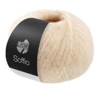 Lana Grossa Strickgarn Soffio – Flauschiges Lace, 60% Merino/30% Bio-Baumwolle/10% Kaschmir, 25 g/212 m FB 17