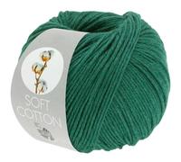 LANA GROSSA Soft Cotton | Weiches Baumwollgarn mit modernem Mikrofaseranteil | Handstrickgarn aus 70% Baumwolle & 30% Polyacryl | 50g Wolle zum Stricken & Häkeln | 140m Garn FB48