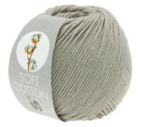 LANA GROSSA Soft Cotton | Weiches Baumwollgarn mit modernem Mikrofaseranteil | Handstrickgarn aus 70% Baumwolle & 30% Polyacryl | 50g Wolle zum Stricken & Häkeln | 140m Garn FB4
