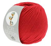 LANA GROSSA Soft Cotton | Weiches Baumwollgarn mit modernem Mikrofaseranteil | Handstrickgarn aus 70% Baumwolle & 30% Polyacryl | 50g Wolle zum Stricken & Häkeln | 140m Garn FB13