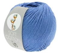 LANA GROSSA Soft Cotton | Weiches Baumwollgarn mit modernem Mikrofaseranteil | Handstrickgarn aus 70% Baumwolle & 30% Polyacryl | 50g Wolle zum Stricken & Häkeln | 140m Garn FB28