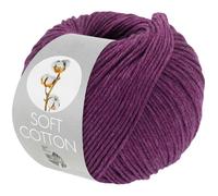 LANA GROSSA Soft Cotton | Weiches Baumwollgarn mit modernem Mikrofaseranteil | Handstrickgarn aus 70% Baumwolle & 30% Polyacryl | 50g Wolle zum Stricken & Häkeln | 140m Garn FB 61