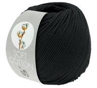 LANA GROSSA Soft Cotton | Weiches Baumwollgarn mit modernem Mikrofaseranteil | Handstrickgarn aus 70% Baumwolle & 30% Polyacryl | 50g Wolle zum Stricken & Häkeln | 140m Garn FB34