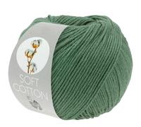 LANA GROSSA Soft Cotton | Weiches Baumwollgarn mit modernem Mikrofaseranteil | Handstrickgarn aus 70% Baumwolle & 30% Polyacryl | 50g Wolle zum Stricken & Häkeln | 140m Garn FB37