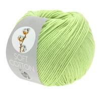 LANA GROSSA Soft Cotton | Weiches Baumwollgarn mit modernem Mikrofaseranteil | Handstrickgarn aus 70% Baumwolle & 30% Polyacryl | 50g Wolle zum Stricken & Häkeln | 140m Garn FB36