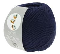 LANA GROSSA Soft Cotton | Weiches Baumwollgarn mit modernem Mikrofaseranteil | Handstrickgarn aus 70% Baumwolle & 30% Polyacryl | 50g Wolle zum Stricken & Häkeln | 140m Garn FB17