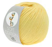 LANA GROSSA Soft Cotton | Weiches Baumwollgarn mit modernem Mikrofaseranteil | Handstrickgarn aus 70% Baumwolle & 30% Polyacryl | 50g Wolle zum Stricken & Häkeln | 140m Garn FB11