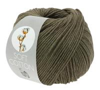 LANA GROSSA Soft Cotton | Weiches Baumwollgarn mit modernem Mikrofaseranteil | Handstrickgarn aus 70% Baumwolle & 30% Polyacryl | 50g Wolle zum Stricken & Häkeln | 140m Garn FB40