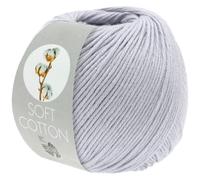 LANA GROSSA Soft Cotton | Weiches Baumwollgarn mit modernem Mikrofaseranteil | Handstrickgarn aus 70% Baumwolle & 30% Polyacryl | 50g Wolle zum Stricken & Häkeln | 140m Garn FB32
