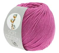 LANA GROSSA Soft Cotton | Weiches Baumwollgarn mit modernem Mikrofaseranteil | Handstrickgarn aus 70% Baumwolle & 30% Polyacryl | 50g Wolle zum Stricken & Häkeln | 140m Garn FB14