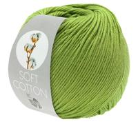 LANA GROSSA Soft Cotton | Weiches Baumwollgarn mit modernem Mikrofaseranteil | Handstrickgarn aus 70% Baumwolle & 30% Polyacryl | 50g Wolle zum Stricken & Häkeln | 140m Garn FB30