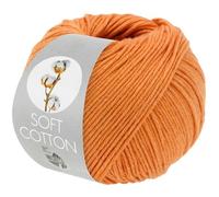 LANA GROSSA Soft Cotton | Weiches Baumwollgarn mit modernem Mikrofaseranteil | Handstrickgarn aus 70% Baumwolle & 30% Polyacryl | 50g Wolle zum Stricken & Häkeln | 140m Garn FB 59