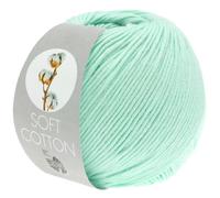 LANA GROSSA Soft Cotton | Weiches Baumwollgarn mit modernem Mikrofaseranteil | Handstrickgarn aus 70% Baumwolle & 30% Polyacryl | 50g Wolle zum Stricken & Häkeln | 140m Garn FB9